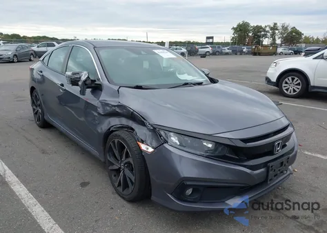 2020 Honda Civic Sport из США, поврежденный, VIN 2HGFC2F87LH573389